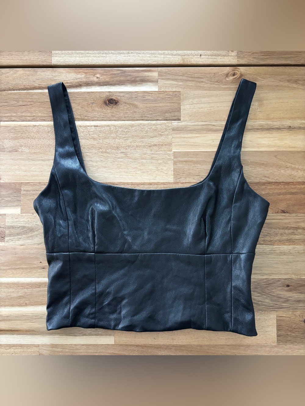Aritzia l Wilfred‎ Faux Leather Top